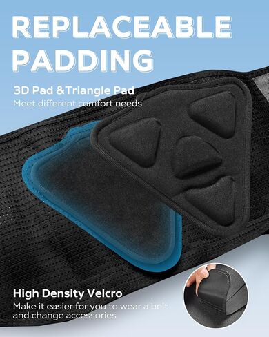 Back Brace for Lower Back Pain Relief with Removable Pad, Lumbar Support for Sciatica, Herniated Disc, Scoliosis, Back Support Belt with 5 Stays, Soft Breathable Mesh, Anti-skid, For Men & Women (Large) in Kuwait