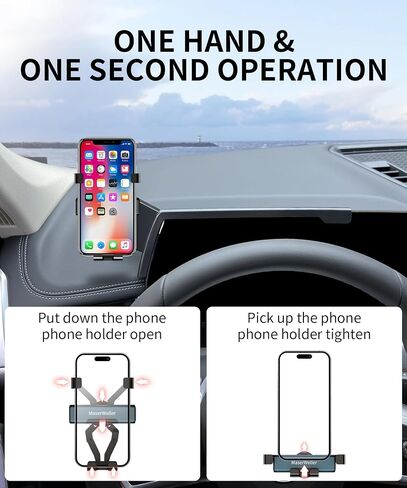 Car Phone Holder for BMW X1 2016-2019 Accessories/BMW X2 2016-2019 Accessories 6.5-inch Screen Fixed Clip, 360° Rotation Phone Mount Compatible with MagSafe, Cell Phone Holder in Kuwait