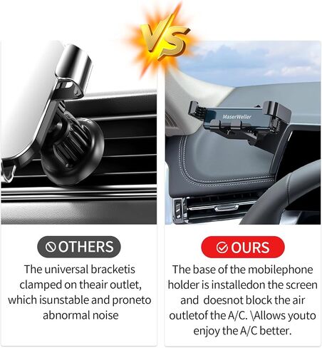 Car Phone Holder for BMW X1 2016-2019 Accessories/BMW X2 2016-2019 Accessories 6.5-inch Screen Fixed Clip, 360° Rotation Phone Mount Compatible with MagSafe, Cell Phone Holder in Kuwait