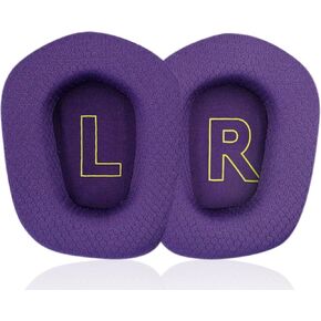 Replacement Ear Pads Compatible with Logitech G733 Gaming Headphones/Logitech G733 Wireless Headphones, Akkiv Replacement Ear Pads Made of Soft Weave and Memory Foam (Purple)