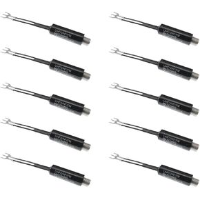 ZYAMY 10PCS UHF VHF FM Antenna Balancing Transformer Transformer Input 75 Ohm Conversion to 300 Ohm Coaxial Adapter Converter with TV Radio Female Jack Radio AV Receiver TV Antenna