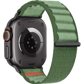 Alpine Loop Nylon Band Compatible with Apple Watch Ultra 2/Ultra Band 49mm 46mm 45mm 44mm 42mm Men Women, Braided Sport Strap for iWatch Bands Series SE 10 9 8 7 6 5 4 3 2 1
