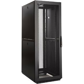 Rittal 9982204, TS IT Pro Cabinet, 42U, with Sidewalls, 19" Rails, casters, Cable Management Walls, Baying kit, Locking Front and Rear Perforated Doors, Carbon Steel, Black, 78.74"x 29.53"x 42.13"