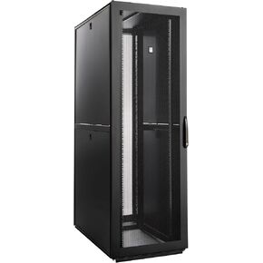 Rittal 9982216, TS IT Pro Cabinet, 48U, with Sidewalls, 19" Rails, casters, Cable Management Walls, Baying kit, Locking Front and Rear Perforated Doors, Carbon Steel, Black, 88.58"x 29.53"x 47.24"