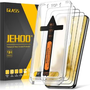 [3 Pack] for Samsung Galaxy S22 5G Screen Protector Tempered Glass [Auto Alignment Kit] [9H Hardness] HD Screen Protector for Galaxy S22, Bubble Free Clear, Case Friendly, Anti-Scratch