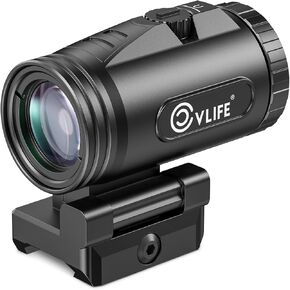 CVLIFE WildHwak 3X Red Dot Magnifier with Flip to Side Mount,Ultra-Clear Fully Multi-Coated Lens, Focus Adjustment, Windage Elevation Adjustable,2.64 inches of Eye Relief, 36/39MM Height.