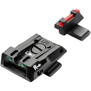 Beretta Fiber Optic Adjustable Sight Kit for APX Series Guns - Front & Rear Sights, Black Finish