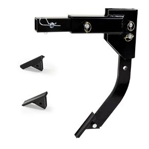 Hitch Mounted Ripper, 18'' Scarifier Shank, Updated Heavy Duty Hitch Lawn Trencher, Middle Buster Plow for CAT 0&1,3-Point Quick Hitch Tractors, 12mm Thicken Sub Soil Shank with 2 Ripper Teeth