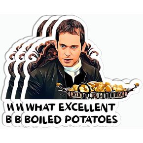3Pcs - What Excellent Boiled Potatoes Sticker - Mr. Collins Sticker - Water Bottle Sticker - Case Sticker - Gift for Adults Her Him Kids