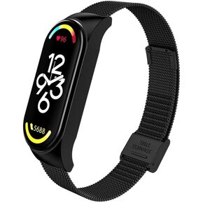 Metal Replacement Band Compatible with Xiaomi Mi Band 7, Bracelet Watch Band Strap for Mi 7 Smartwatch Accessories