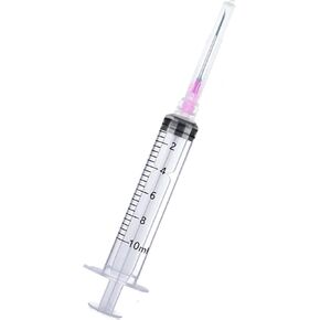 25 عبوة من المحاقن البلاستيكية سعة 10 مل مع 18 جرامًا، للمختبرات العلمية والتوزيع الصناعي وأدوات حقن قياس السائل، عبوة محكمة الغلق بشكل فردي in Kuwait