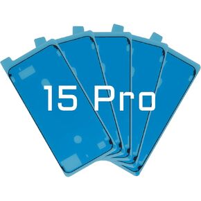 5 أجهزة كمبيوتر لـ iPhone 15 Pro مقاوم للماء ملصقات لاصقة ، إصلاح ملصقات إثبات المياه قبل قطع iPhone 15Pro 6.1 "