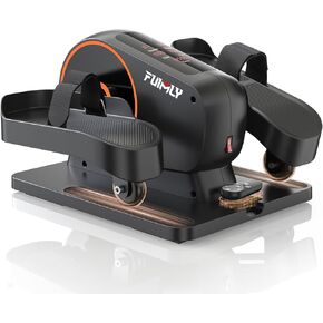FUNMILY Under Desk Elliptical Machine, Resistance/Speed Dual Mode Ellipse Leg Exerciser While Sitting for Seniors Exercise Bike Pedal Exerciser While Sitting with Massage Pedal/Remote Control