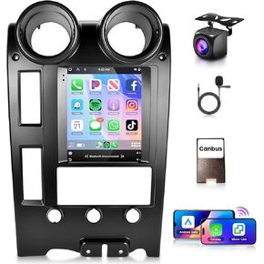 2+64G Android Car Radio Stereo for Hummer H2 2002-2007 with Wireless Carplay Android Auto, 9.7'' Touch Screen Head Unit with Bluetooth GPS Navigation Mirror Link WiFi FM/RDS EQ AHD Backup Camera SWC