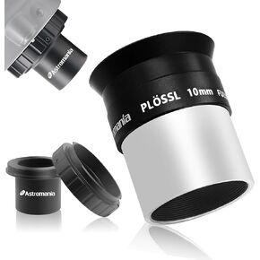 Astromania T-Ring Set for Minolta Camera - Bundle with - 1.25" 10mm Plossl Telescope Eyepiece