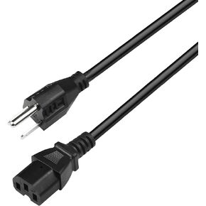 Power Cord/Cable for Frontman - 15R 15G 212R 25R L88 iPA76C iPA76A iPA76S IPA23 3-Slot, 18 AWG, Length: 6 Ft, Color: Black Male-to-Female LIONX