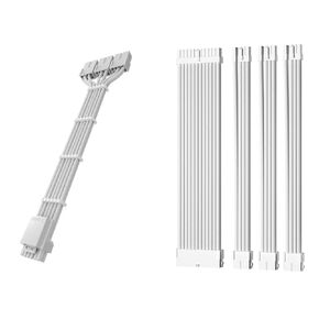 AsiaHorse PSU Cable Extension Sleeved Kit, ATX Compatible with Universal Connectors, 30cm in Length, Compatiable with 3090Ti 4070Ti 4080 4090, with Cable Combs
