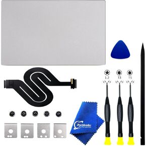A1534 Trackpad Replacement for MacBook (Retina,12-inch,2015) Force Touch Touchpad with Cable EMC 2746 821-1935-A (Not fit to 2016-2017) (Silver)