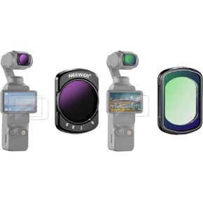 NEEWER Variable ND64-512 Filter Compatible with DJI Osmo Pocket 3,6-9 Limited Stops Adjustable ND Filter with HD Multi Coated Optical Glass/Aluminum Frame/2 LCD Screen Protectors, Star Filter Included