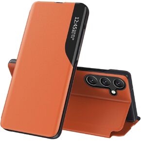 Case for Samsung Galaxy A15 5G, Galaxy A15 5G Case Clear View Leather with Kickstand Magnetic Flip Phone Case Women Men Shockproof Protective Cover for Samsung Galaxy A15 5G,Windows Green