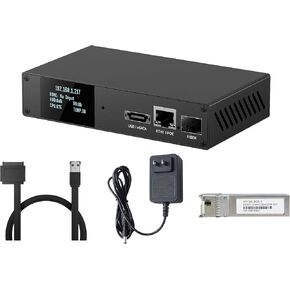 Waypondev Link Pi Rec1 4K 1080P HDMI مسجل تشفير ، 4KP60 SRT NDI Decoder ، 2GB DDR4 RAM 8GB EMMC ، 1080P HD Video Encoder لـ YouTube Facebook Twitch Live Broadcasting (Rec1 Kit1)