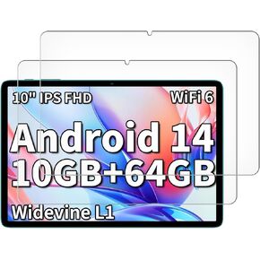 (2 Pack) Designed for TECLAST P30 10.1" Screen Protector Tempered Glass, Anti Scratch, Bubble Free