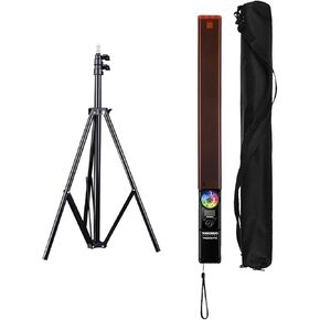 YONGNUO YN360III PRO LED Light Stick with 110" Light Stand, Ice Light with 2.4G Touch Remote Control, RGB Full Color CRI 95+, 3200K-5600K Bi-Color Temperature