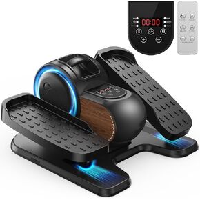 Under Desk Elliptical, Sturdy Mini Leg Ellipse,Fully Assembled Elliptical Exercise Machine for Home Use with 10 Adjustable Resistances & Speeds