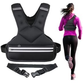JoyPlus Adjustable Weight Vest, Strength Training Running Vest，Workout Equipment, Sport Exercise, Fitness, Weight Loss for Men, Women