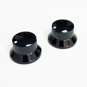 3PCS Electric Bass Guitar Metal Knobs Guitar Control Knobs Electric Guitar Volume and Tone Knobs Replacement for Strat Stratcaster Tele Telecaster Jazz Gibson Les Paul（ Chrome）