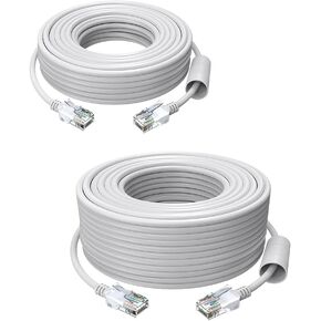 Zosi Cat5e Ethernet Cable 60ft Network High Speed ​​Network RJ45 سلك الأسلاك 8 دبوس 1000 ميغابت في الثانية 155 ميجا هرتز في الجدار ، في الهواء الطلق ، مقاوم للعوامل الجوية لنظام Poe Security Cameras ، Switch Poe ، جهاز التوجيه على الإنترنت ، Catper Cat5e 