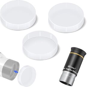 Alstar 2" 3 Pcs Dust Caps - Bundle with - 1.25" 6mm 66-Degree Telescope Eyepiece