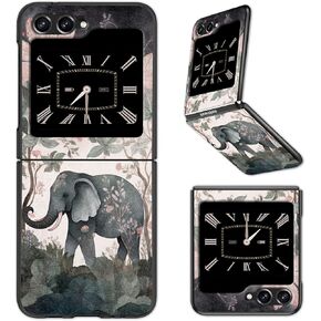 for Samsung Galaxy Z Flip 5 5G Case, Hard PC Elephant Slim Case, Heavy Duty Protection, Wireless, Scratch Resistant, Anti-Slip