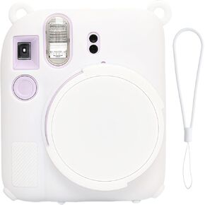 Silicone Camera Case for Fujifilm Instax Mini 12 Camera,Mini 12 Camera Soft Case Cover Rubber Camera Sleeve with Removable Lens Cover,Includes a wrist strap. (Mint Green)
