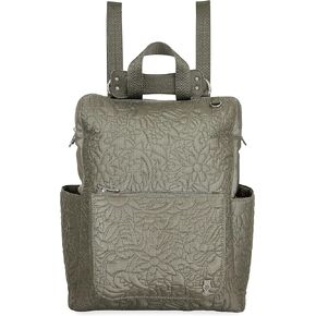 Sakroots Loyola Convertible Backpack in Eco Twill, Adjustable Strap, Olive Spirit Desert Quilted