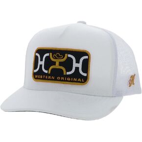 HOOEY Adjustable Snapback Trucker Mesh Back Hat (Loop - 2359T-WH), White, 0-8