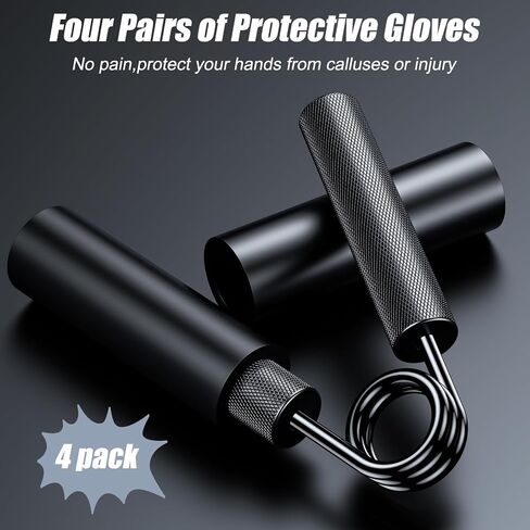 Grip Strength Trainer 4 Pack,50LB-200LB Metal Hand Grip Strengthener,Non-Slip Heavy-Duty Forearm Exerciser,Hand Gripper for Muscle Building and Hand Rehabilitation Exercising in Saudi Arabia