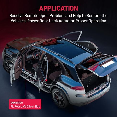Door Lock Actuator Motor Compatible with Nissan Juke 2011-2017 Replacement for 80501-1KM1A, 805011KM1A, 80501-1KM0A, 805011KM0A - Front Left Driver Side in Kuwait