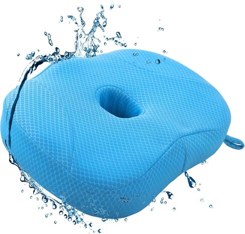 Idle Hippo Hot Tub Booster Seat, Weighted Hot Tub Pillow with Powerful Non-Slip Suction Cups, 4D Air Mesh Ergonomic, Booster Cushion, Quick Dry Spa Pillow for Indoor Outdoor Hot Tub in Kuwait