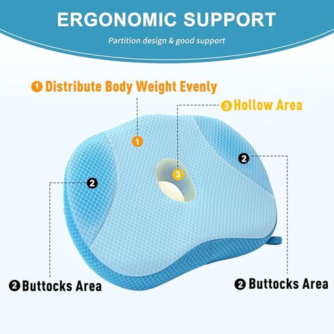 Idle Hippo Hot Tub Booster Seat, Weighted Hot Tub Pillow with Powerful Non-Slip Suction Cups, 4D Air Mesh Ergonomic, Booster Cushion, Quick Dry Spa Pillow for Indoor Outdoor Hot Tub in Kuwait