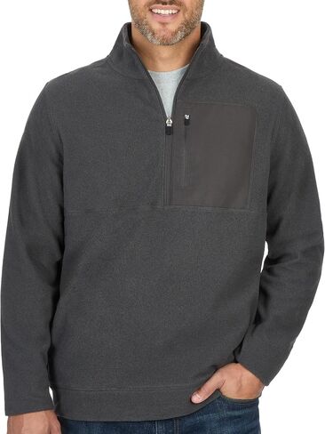 Coleman Mens Mock Neck Quarter Zip Long Sleeve Fleece Pullover for Outdoor Activities, Hiking & Camping in Saudi Arabia