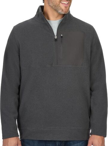 Coleman Mens Mock Neck Quarter Zip Long Sleeve Fleece Pullover for Outdoor Activities, Hiking & Camping in Saudi Arabia