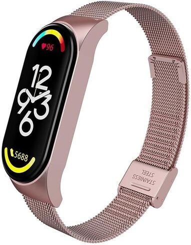 Metal Replacement Band Compatible with Xiaomi Mi Band 7, Bracelet Watch Band Strap for Mi 7 Smartwatch Accessories in Saudi Arabia