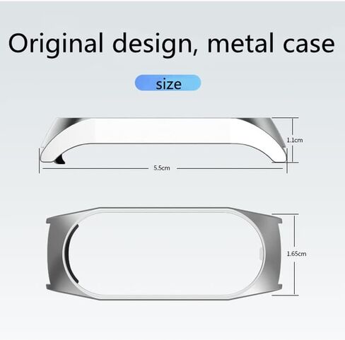 Metal Replacement Band Compatible with Xiaomi Mi Band 7, Bracelet Watch Band Strap for Mi 7 Smartwatch Accessories in Saudi Arabia
