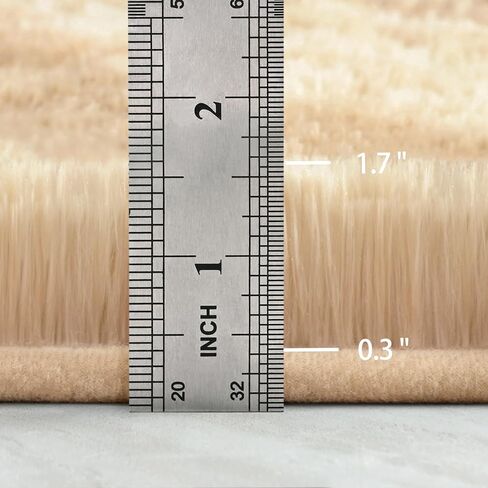 4x6 Large Area Rugs for Living Room, Super Soft Fluffy Modern Bedroom Rug, Tie-Dyed Beige Indoor Shag Fuzzy Carpets for Girls Kids Nursery Room Home Decor in Kuwait