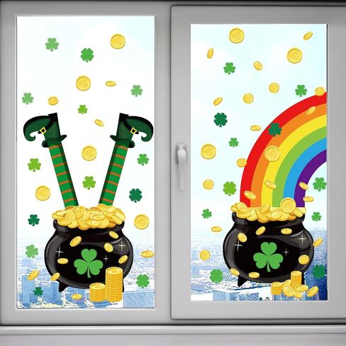 9 Sheets Football Window Clings Stickers Game Day Touch Down Rugby Jersey Helmet Double-Sided Window Art Seasons Decals for Sports Football Party School Car Home Office Refrigerator (Football) in Kuwait
