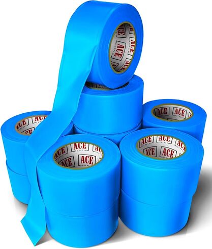 Orange Flagging Tape Survey Tape - Non-Adhesive Surveyors Tape - 2 Pack - 1.5" Width, 150' Length, 2 Mil - Marker Tape Flagging Ribbon in Kuwait