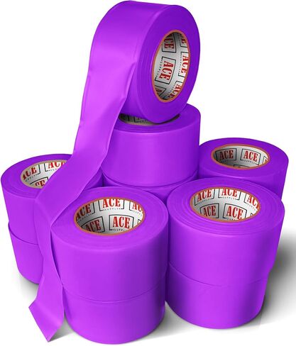 Orange Flagging Tape Survey Tape - Non-Adhesive Surveyors Tape - 2 Pack - 1.5" Width, 150' Length, 2 Mil - Marker Tape Flagging Ribbon in Kuwait