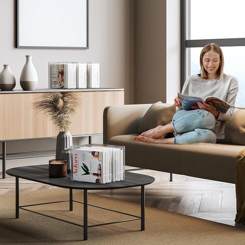 CLASSIC ACRYLIC File Organizer for Desk - A Slim Acrylic Storage Box with Handles is great for Office Organization - This Modern Acrylic Magazine Holder makes a Great Gift for Home/Work Space in Kuwait