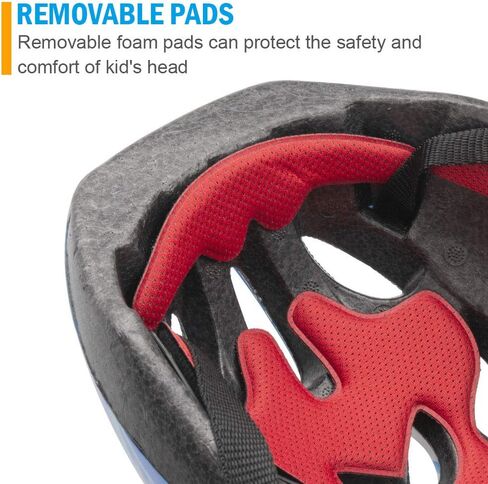 Kid Bicycle Helmets, LX LERMX Kids Bike Helmet Ages 3-5/5-14 Adjustable from Toddler to Youth Size, Durable Kids Bike Helmet with Fun Designs for Boys and Girls in Kuwait